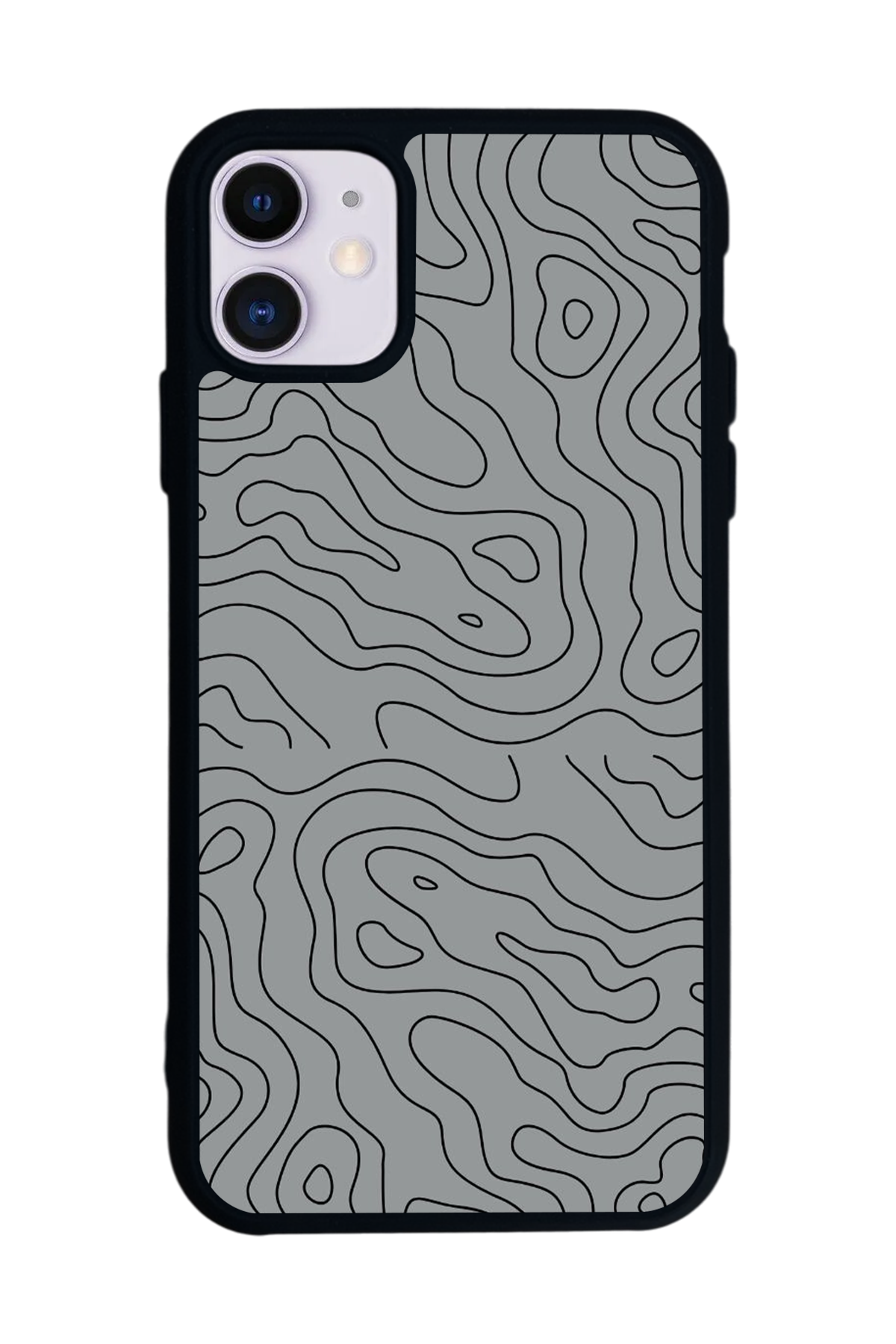 iPhone 11 Uyumlu Çizgi Sanatı Tasarımlı Glossy Premium Kılıf
