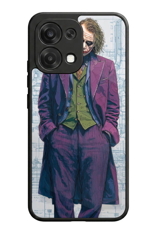 Oppo A6 Pro Uyumlu Joker Tasarımlı Glossy Premium Kılıf