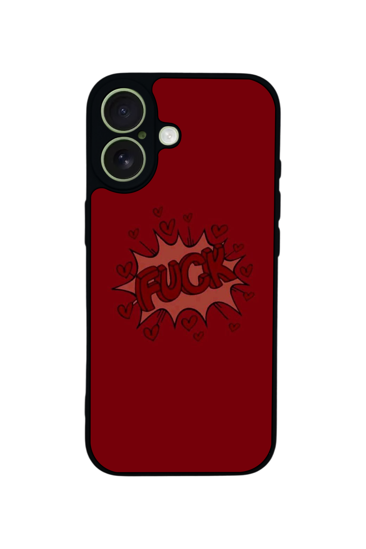 iPhone 17 Uyumlu Kalp Love Tasarımlı Glossy Premium Kılıf