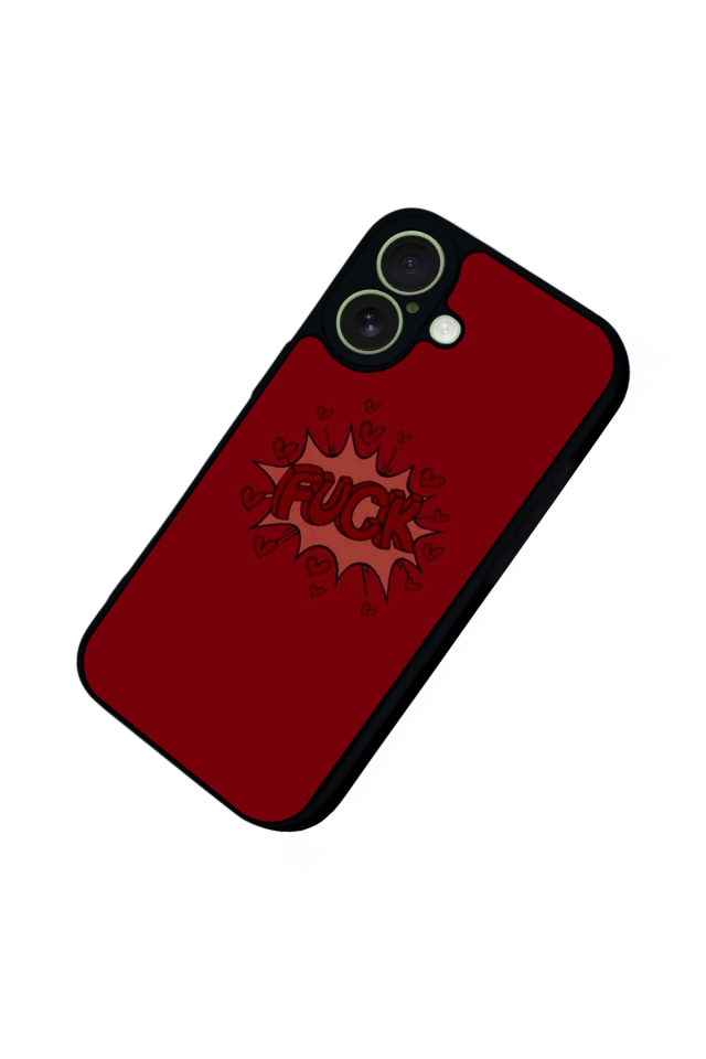 iPhone 17 Uyumlu Kalp Love Tasarımlı Glossy Premium Kılıf
