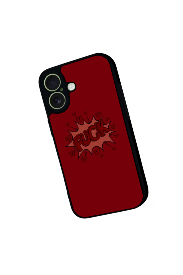 iPhone 17 Uyumlu Kalp Love Tasarımlı Glossy Premium Kılıf