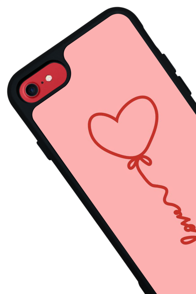 iPhone 7 Uyumlu Kalp Love Tasarımlı Glossy Premium Kılıf