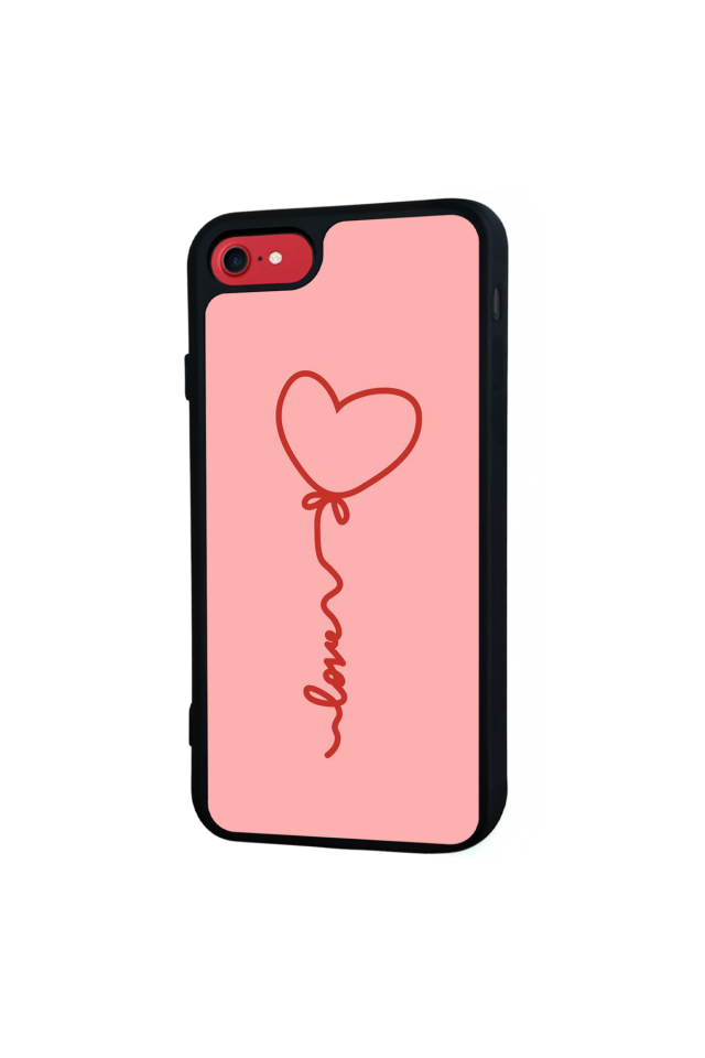iPhone 7 Uyumlu Kalp Love Tasarımlı Glossy Premium Kılıf