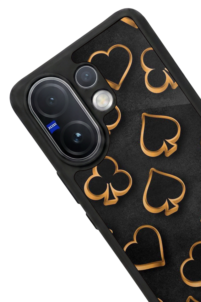 Vivo V60 Uyumlu Kart Tasarımlı Glossy Premium Kılıf