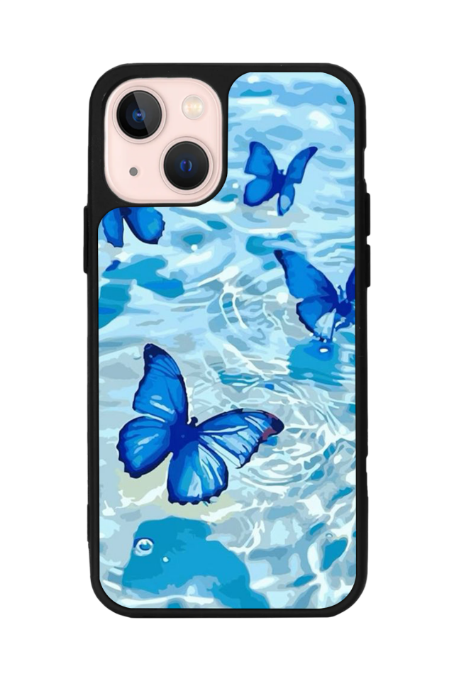 iPhone 15 Plus Uyumlu Kelebek Tasarımlı Glossy Premium Kılıf