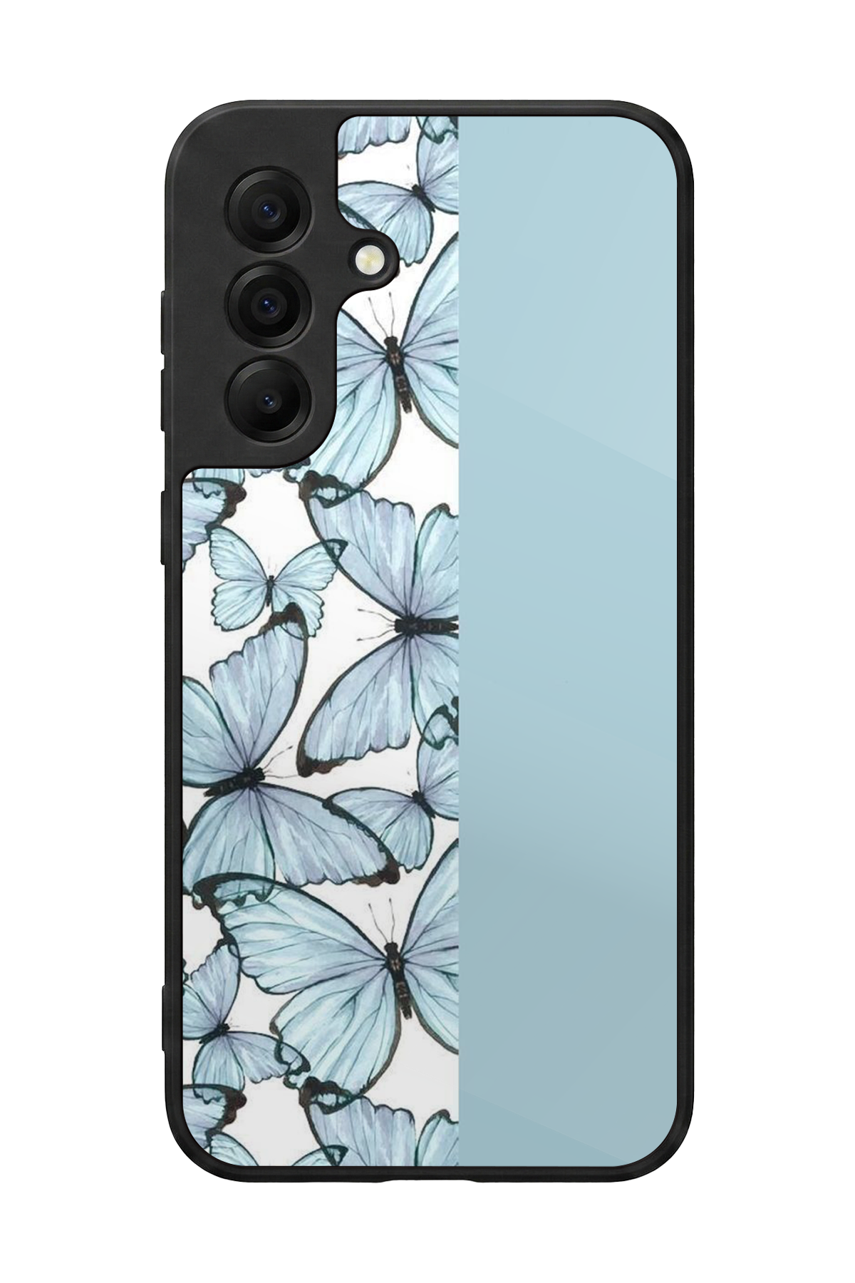 Samsung Galaxy A17 Uyumlu Kelebek Tasarımlı Glossy Premium Kılıf