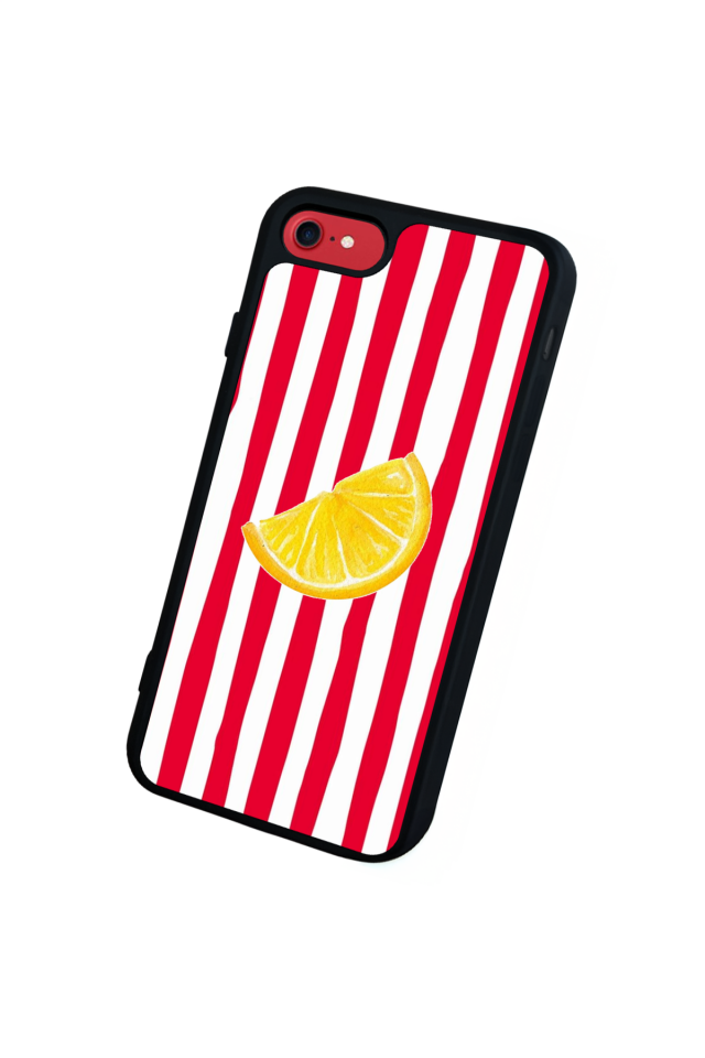 iPhone SE Uyumlu Limon Tasarımlı Glossy Premium Kılıf