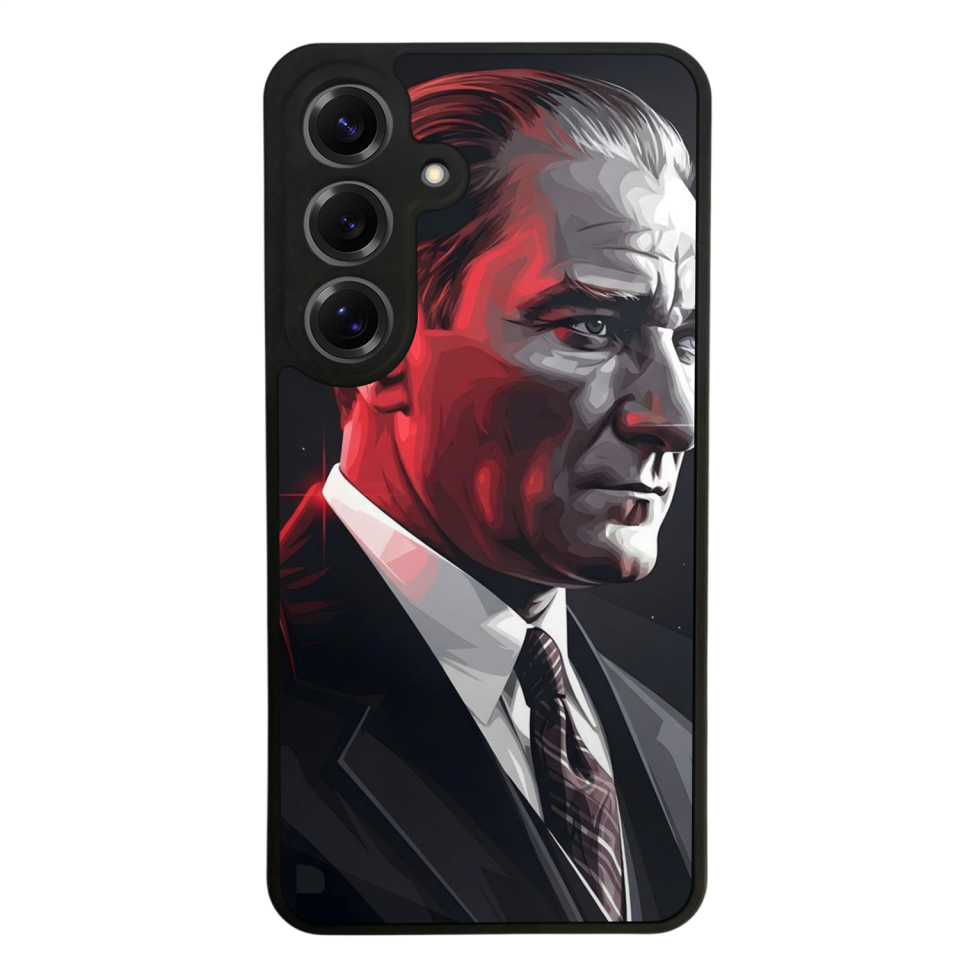 Samsung Galaxy S25 Uyumlu Mustafa Kemal Ataturk Tasarımlı Glossy Premium Kılıf