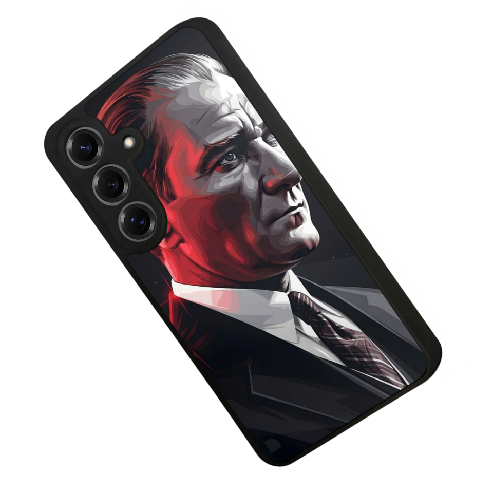 Samsung Galaxy S25 Uyumlu Mustafa Kemal Ataturk Tasarımlı Glossy Premium Kılıf