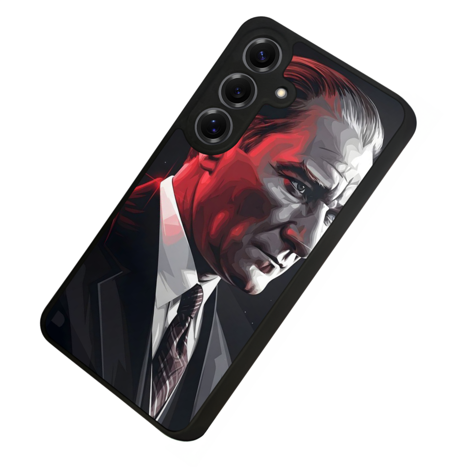 Samsung Galaxy S25 Uyumlu Mustafa Kemal Ataturk Tasarımlı Glossy Premium Kılıf