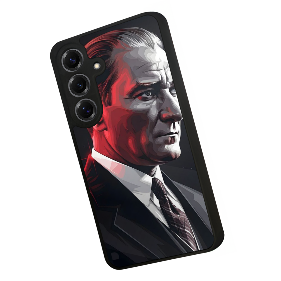 Samsung Galaxy S25 Uyumlu Mustafa Kemal Ataturk Tasarımlı Glossy Premium Kılıf