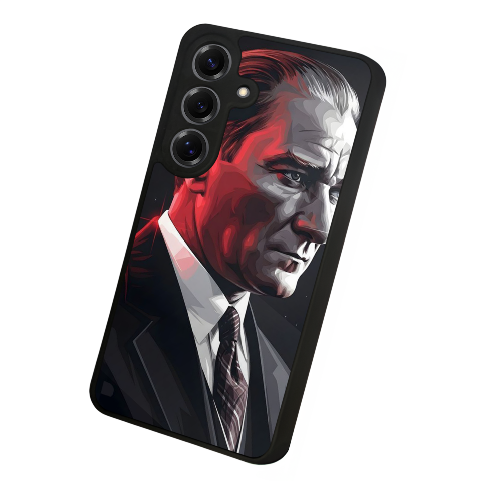 Samsung Galaxy S25 Uyumlu Mustafa Kemal Ataturk Tasarımlı Glossy Premium Kılıf