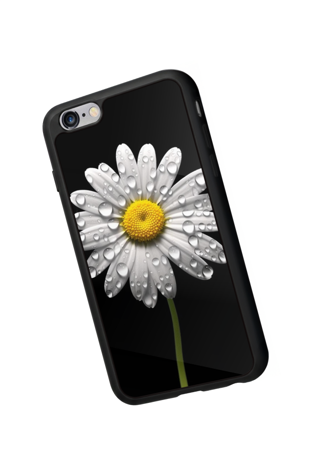 iPhone 6s Plus Uyumlu Papatya Tasarımlı Glossy Premium Kılıf