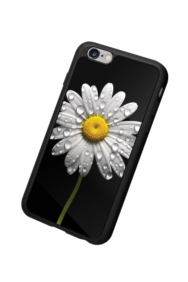 iPhone 6s Plus Uyumlu Papatya Tasarımlı Glossy Premium Kılıf