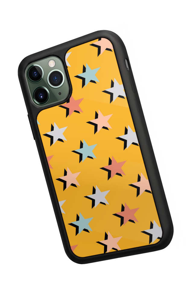 iPhone 11 Pro Max Uyumlu Retro Yildizlar Tasarımlı Glossy Premium Kılıf
