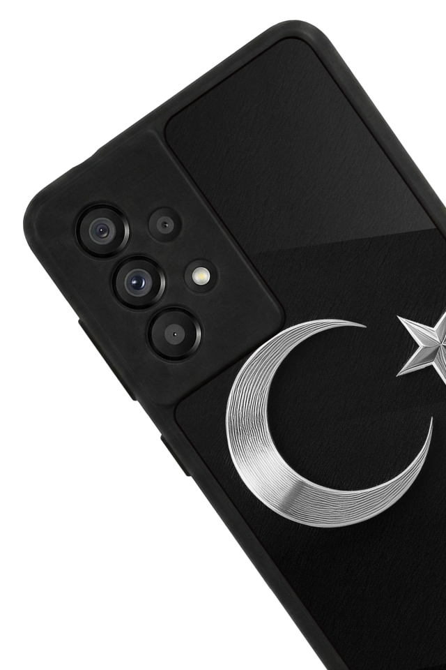 Samsung Galaxy A73 Uyumlu Türk Bayragi Tasarımlı Glossy Premium Kılıf
