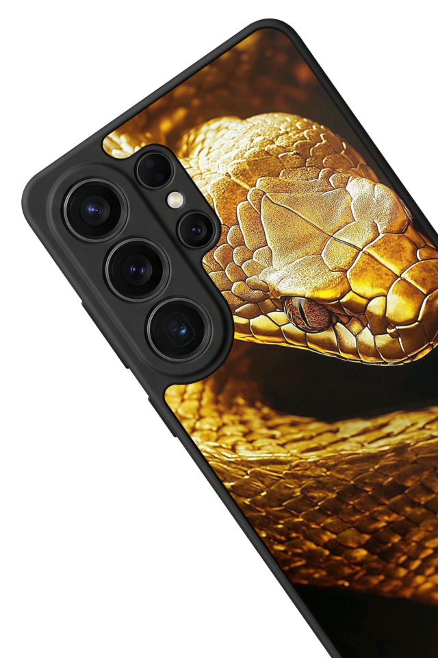 Samsung Galaxy S26 Ultra Uyumlu Yılan Tasarımlı Glossy Premium Kılıf