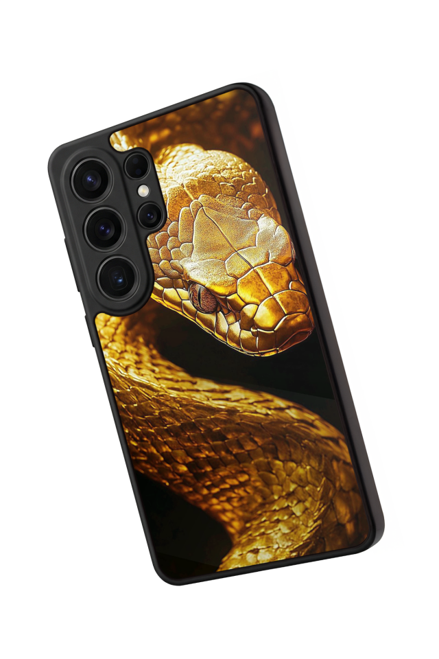 Samsung Galaxy S26 Ultra Uyumlu Yılan Tasarımlı Glossy Premium Kılıf