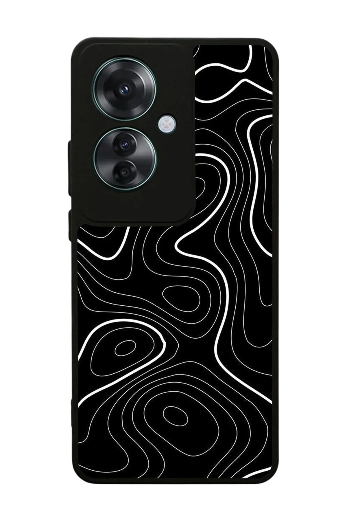 Oppo Reno 11F Uyumlu Çizgi Sanatı Tasarımlı Glossy Premium Kılıf