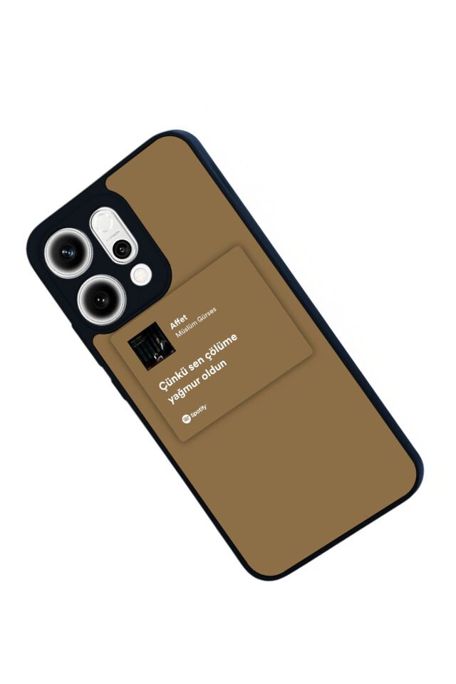 Oppo Reno 14 Uyumlu Sarki Sozleri Tasarımlı Glossy Premium Kılıf