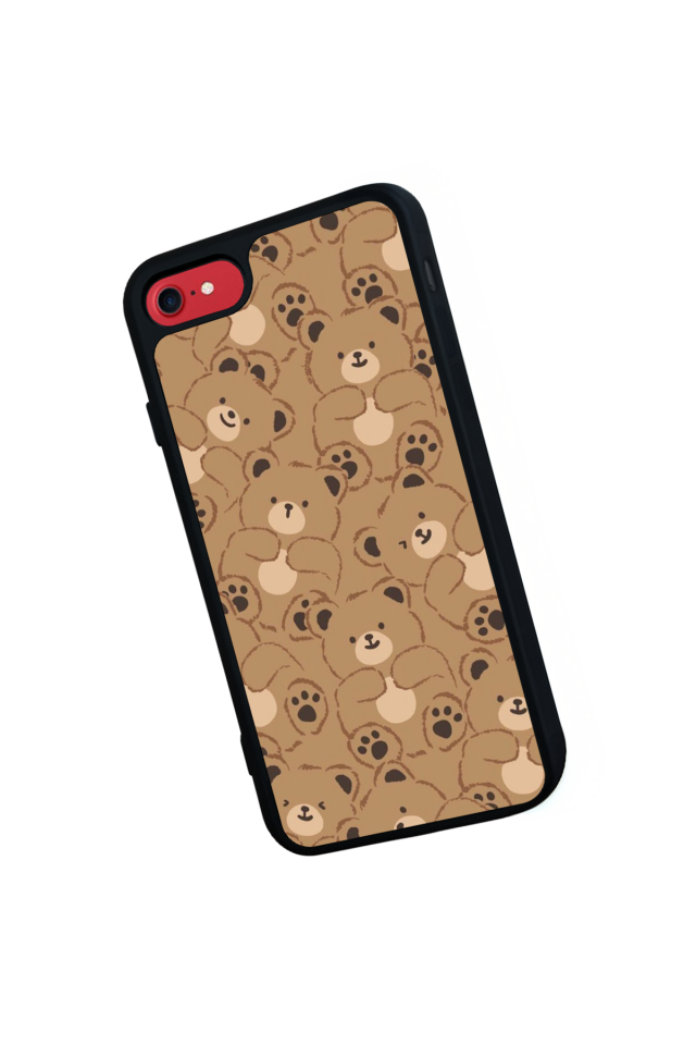 iPhone 8 Uyumlu Ayı Tasarımlı Glossy Premium Kılıf