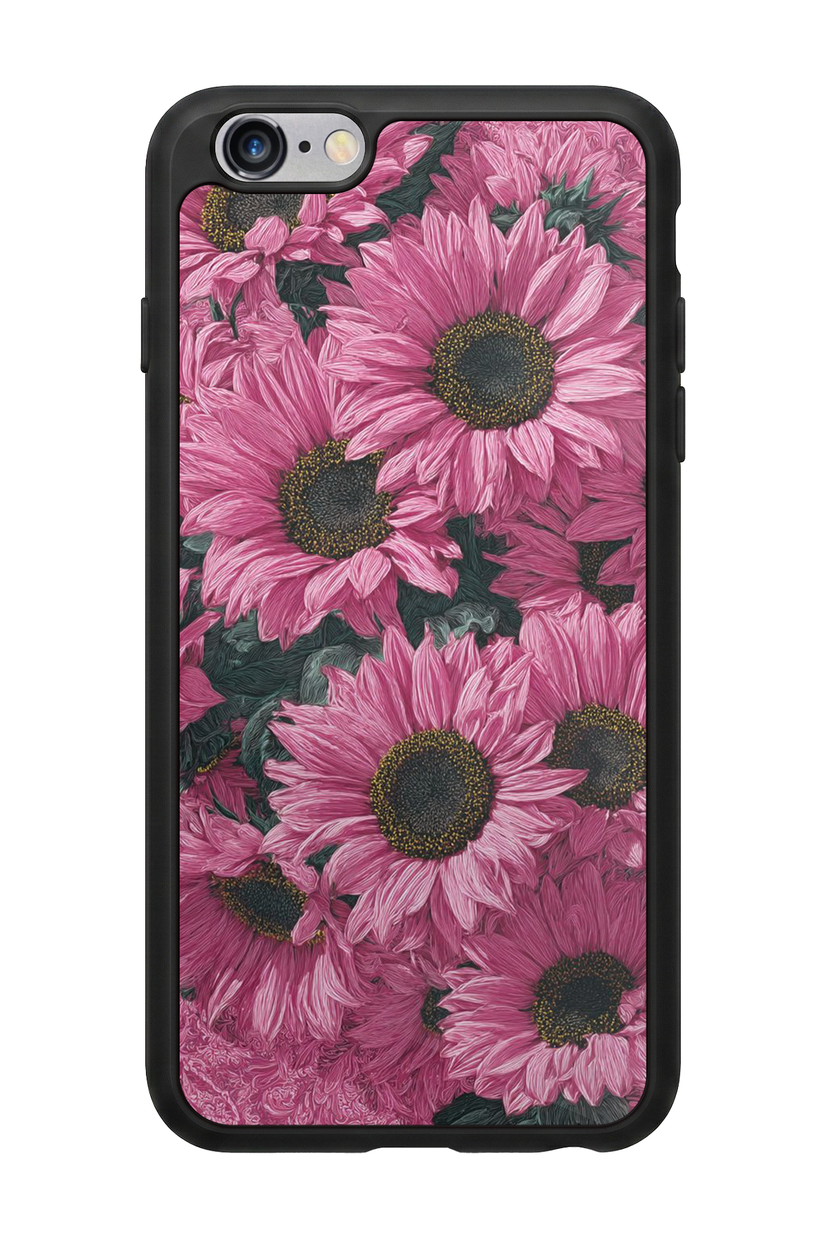 iPhone 6 Plus Uyumlu Cicek Tasarımlı Glossy Premium Kılıf