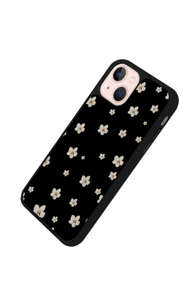 iPhone 13 Mini Uyumlu Cicek Tasarımlı Glossy Premium Kılıf