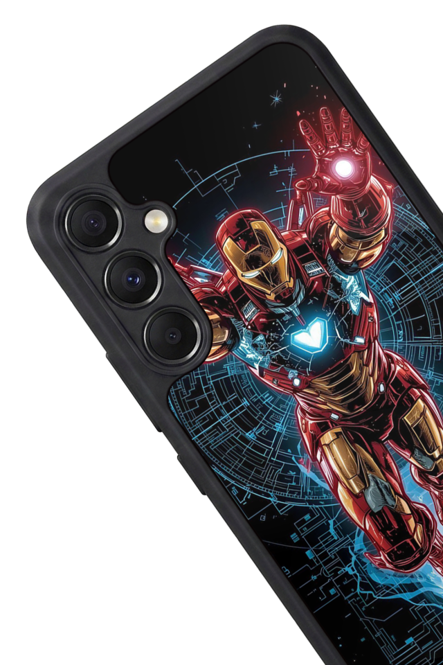 Samsung Galaxy M34 Uyumlu Iron Man ( Demir Adam ) Tasarımlı Glossy Premium Kılıf