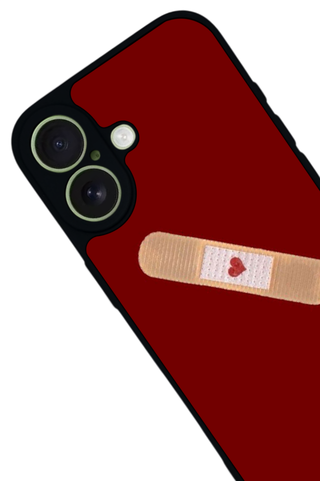 iPhone 17 Uyumlu Kalp Love Tasarımlı Glossy Premium Kılıf