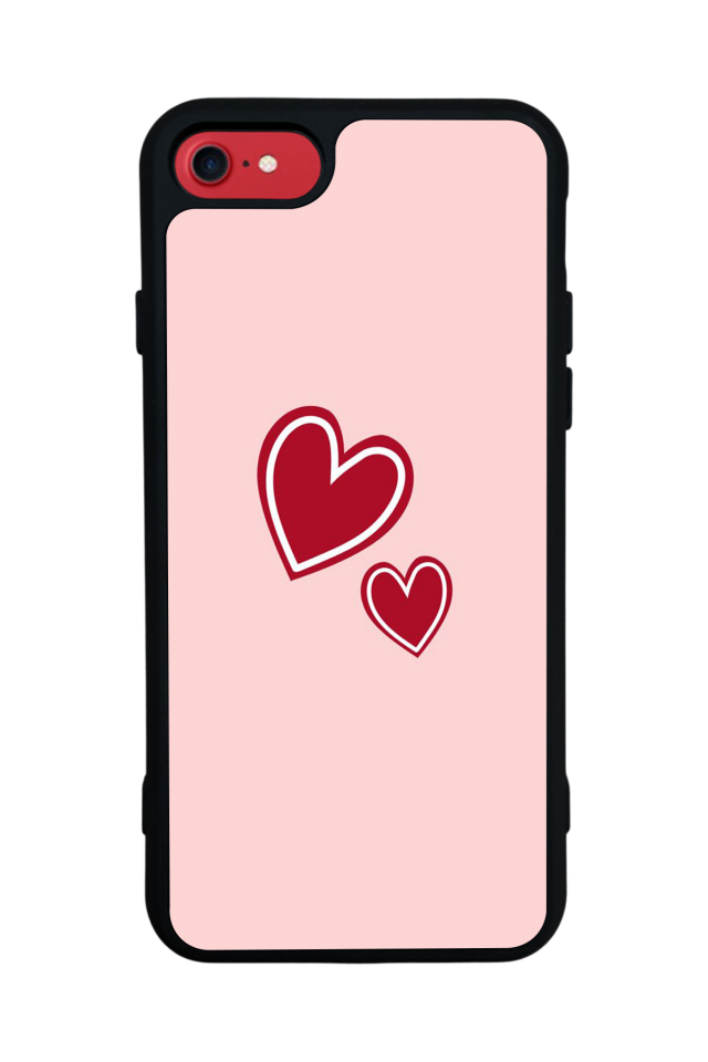 iPhone 7 Uyumlu Kalp Love Tasarımlı Glossy Premium Kılıf