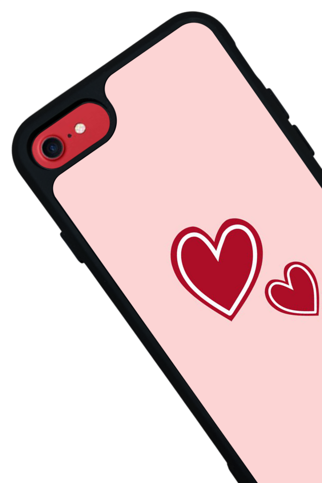 iPhone 7 Uyumlu Kalp Love Tasarımlı Glossy Premium Kılıf