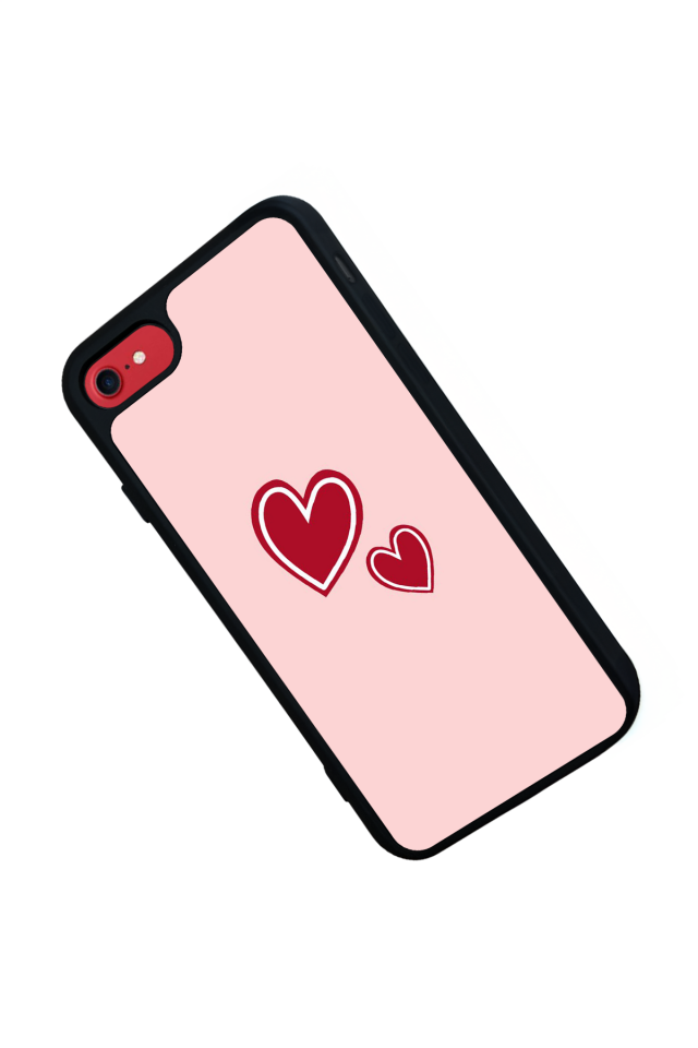 iPhone 7 Uyumlu Kalp Love Tasarımlı Glossy Premium Kılıf
