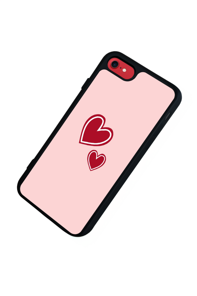 iPhone 7 Uyumlu Kalp Love Tasarımlı Glossy Premium Kılıf