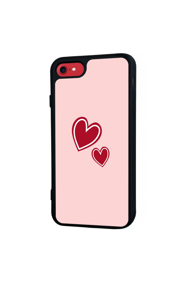 iPhone 7 Uyumlu Kalp Love Tasarımlı Glossy Premium Kılıf