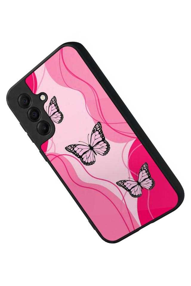 Samsung Galaxy A17 Uyumlu Kelebek Tasarımlı Glossy Premium Kılıf