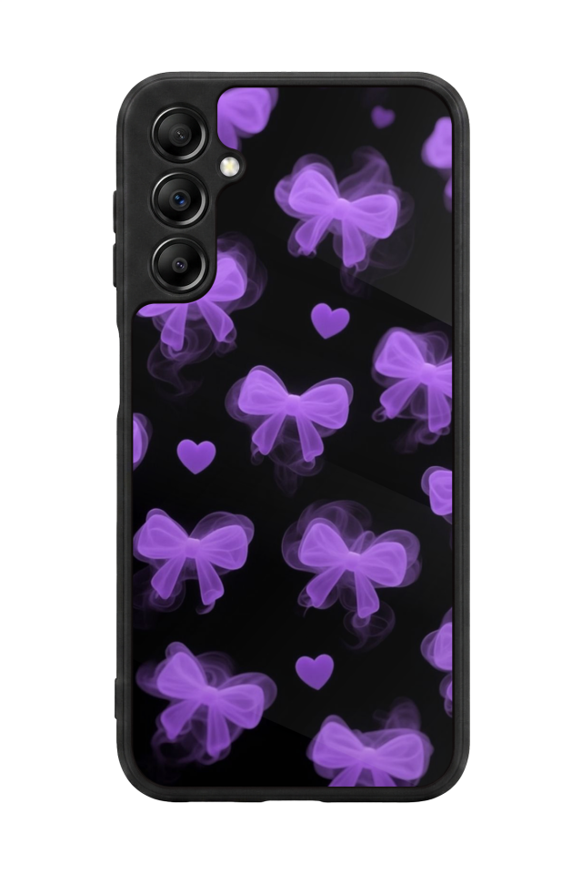 Samsung Galaxy A14 Uyumlu Kurdele Tasarımlı Glossy Premium Kılıf