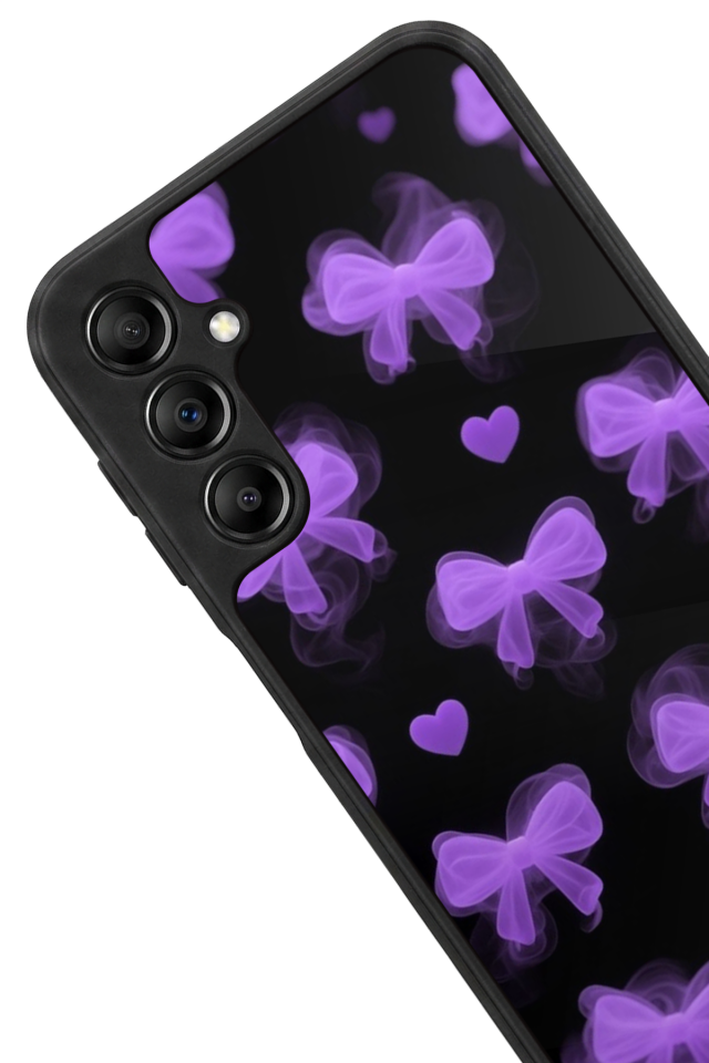 Samsung Galaxy A14 Uyumlu Kurdele Tasarımlı Glossy Premium Kılıf