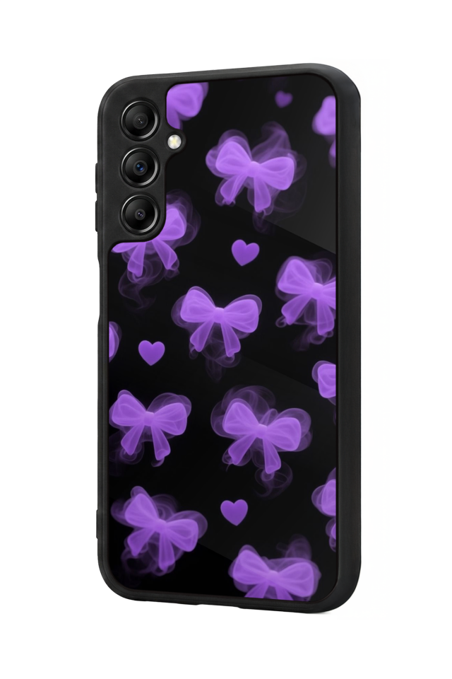 Samsung Galaxy A14 Uyumlu Kurdele Tasarımlı Glossy Premium Kılıf