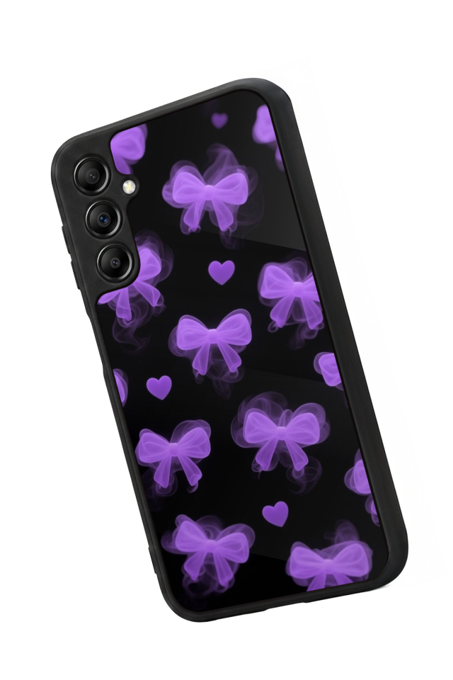 Samsung Galaxy A14 Uyumlu Kurdele Tasarımlı Glossy Premium Kılıf