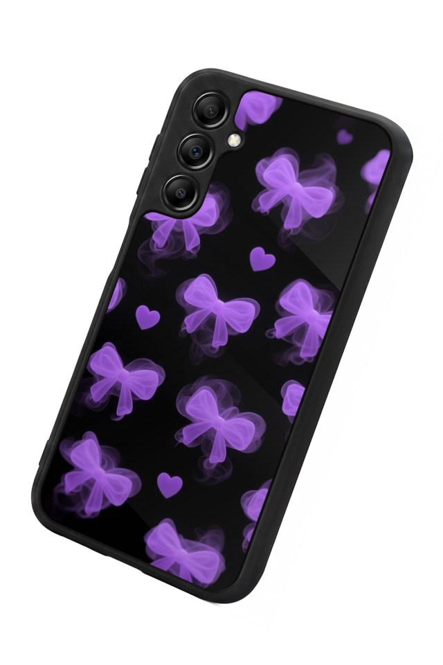 Samsung Galaxy A14 Uyumlu Kurdele Tasarımlı Glossy Premium Kılıf