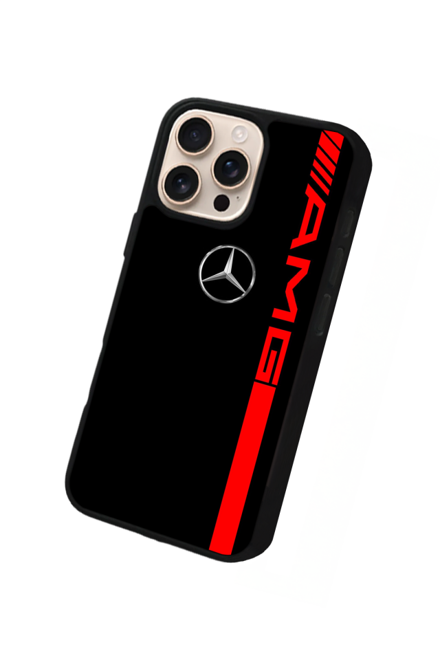 iPhone 16 Pro Uyumlu Mercedes Tasarımlı Glossy Premium Kılıf