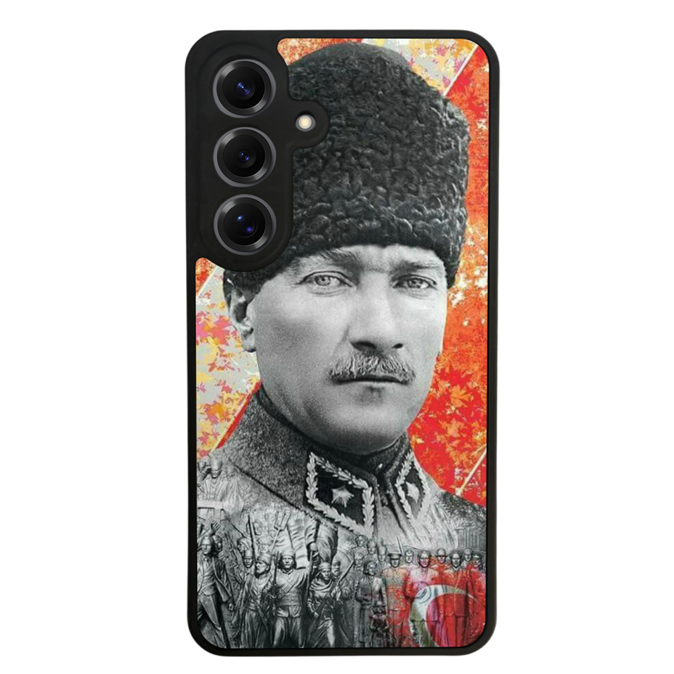 Samsung Galaxy S25 Uyumlu Mustafa Kemal Ataturk Tasarımlı Glossy Premium Kılıf