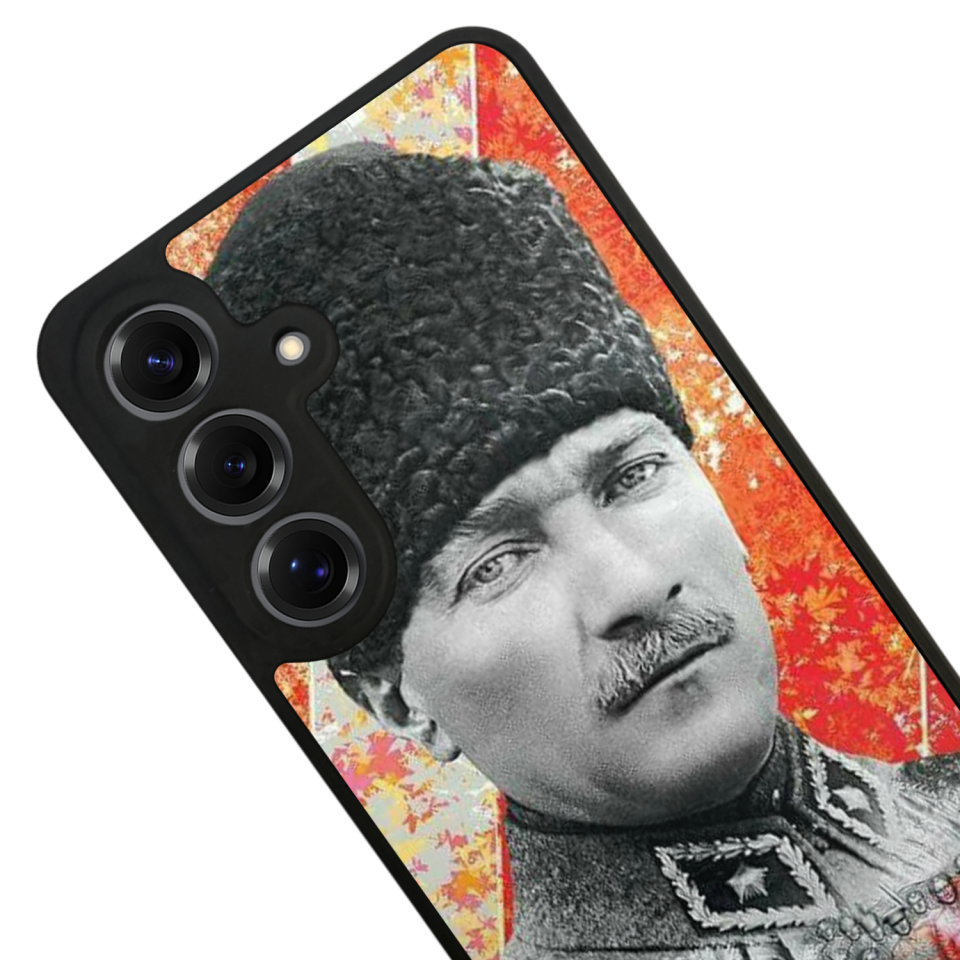 Samsung Galaxy S25 Uyumlu Mustafa Kemal Ataturk Tasarımlı Glossy Premium Kılıf