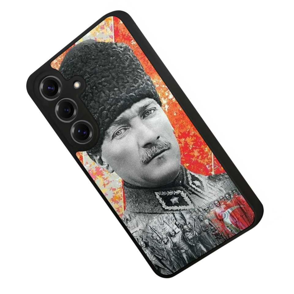 Samsung Galaxy S25 Uyumlu Mustafa Kemal Ataturk Tasarımlı Glossy Premium Kılıf