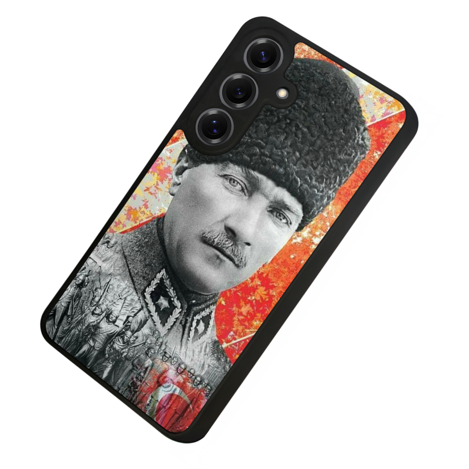 Samsung Galaxy S25 Uyumlu Mustafa Kemal Ataturk Tasarımlı Glossy Premium Kılıf