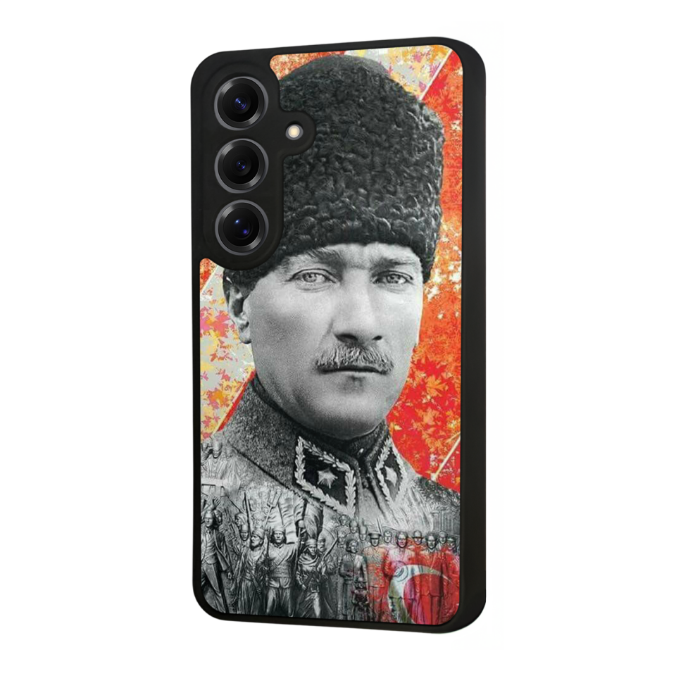 Samsung Galaxy S25 Uyumlu Mustafa Kemal Ataturk Tasarımlı Glossy Premium Kılıf