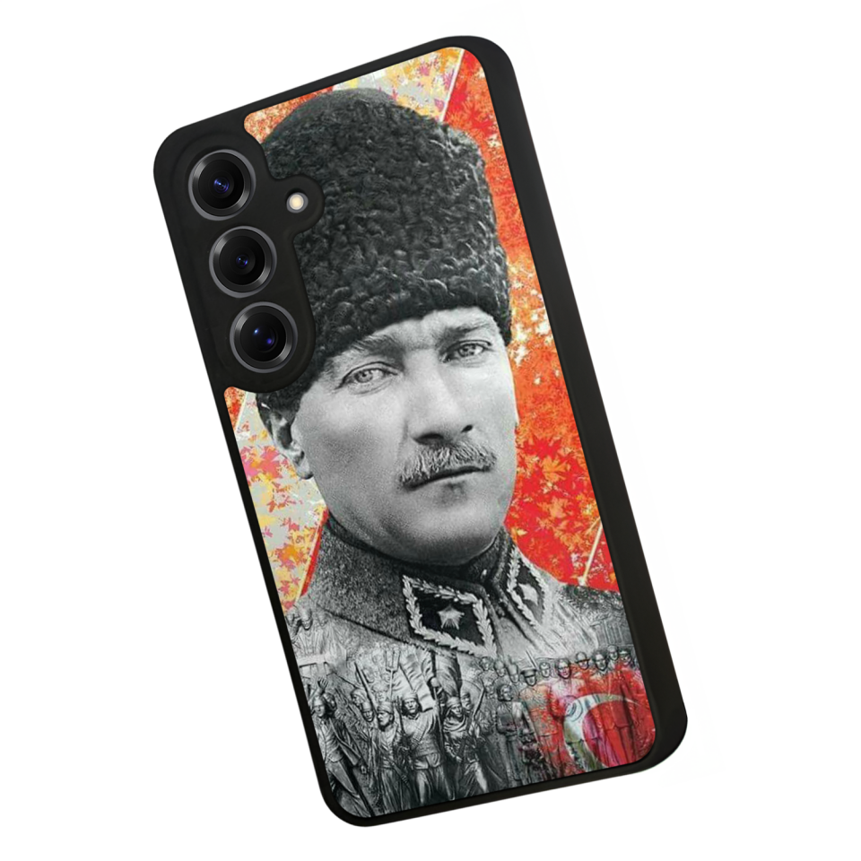 Samsung Galaxy S25 Uyumlu Mustafa Kemal Ataturk Tasarımlı Glossy Premium Kılıf