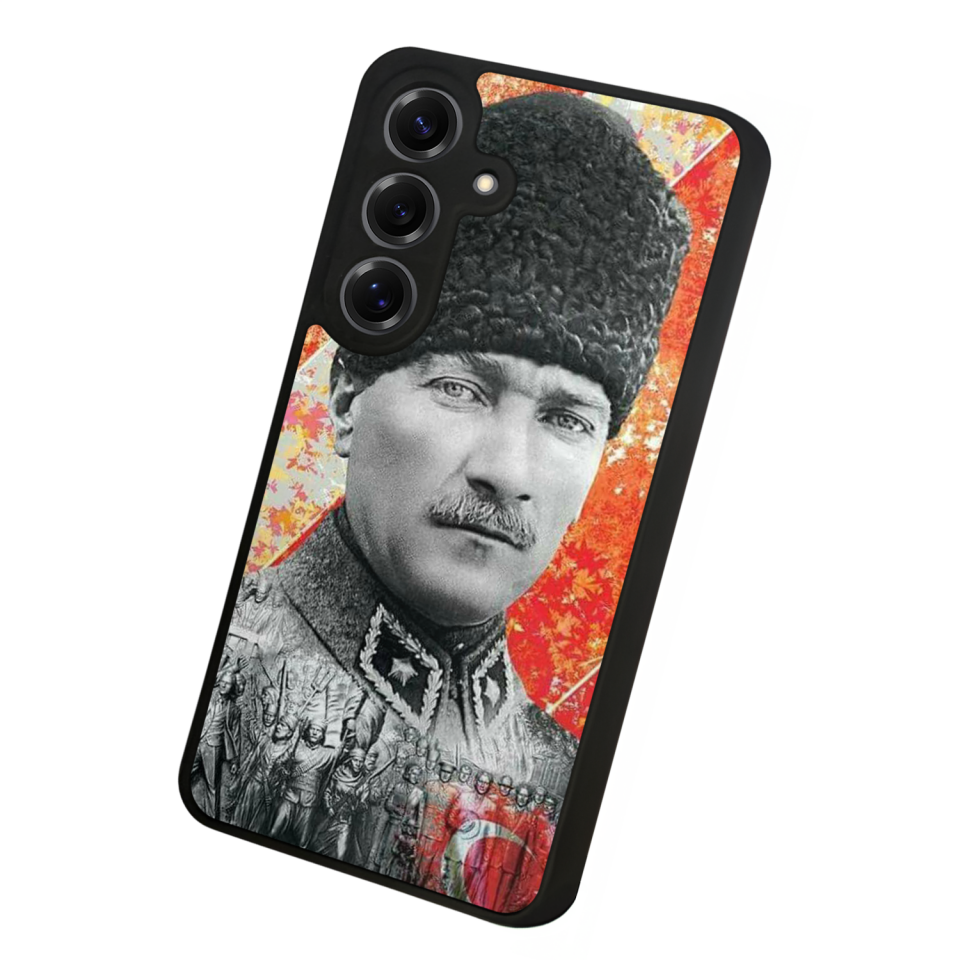 Samsung Galaxy S25 Uyumlu Mustafa Kemal Ataturk Tasarımlı Glossy Premium Kılıf