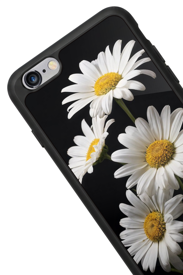 iPhone 6s Plus Uyumlu Papatya Tasarımlı Glossy Premium Kılıf