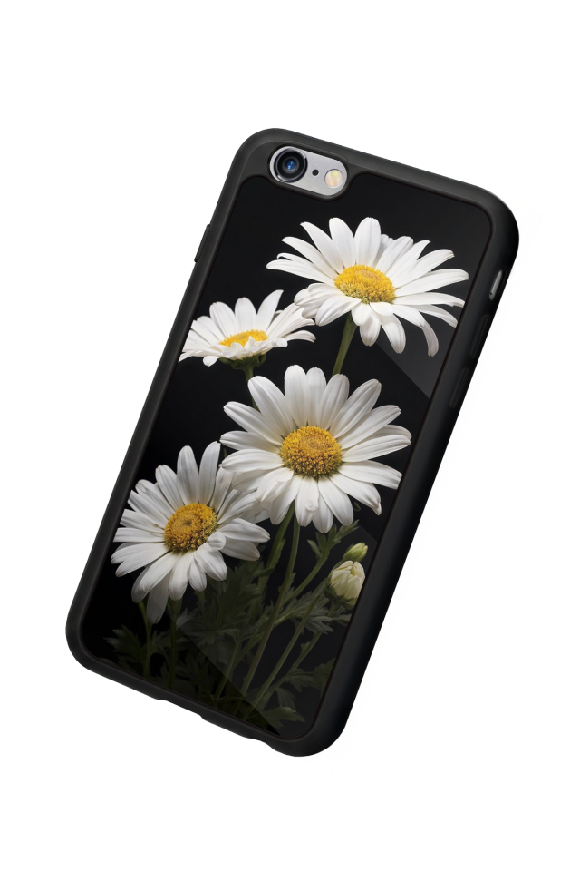 iPhone 6s Plus Uyumlu Papatya Tasarımlı Glossy Premium Kılıf